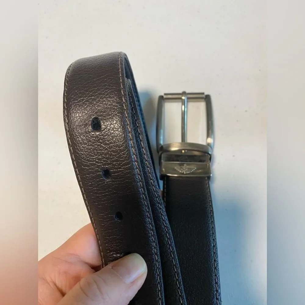 Dockers Black brown faux Leather reversible Belt Mens size L 38-40